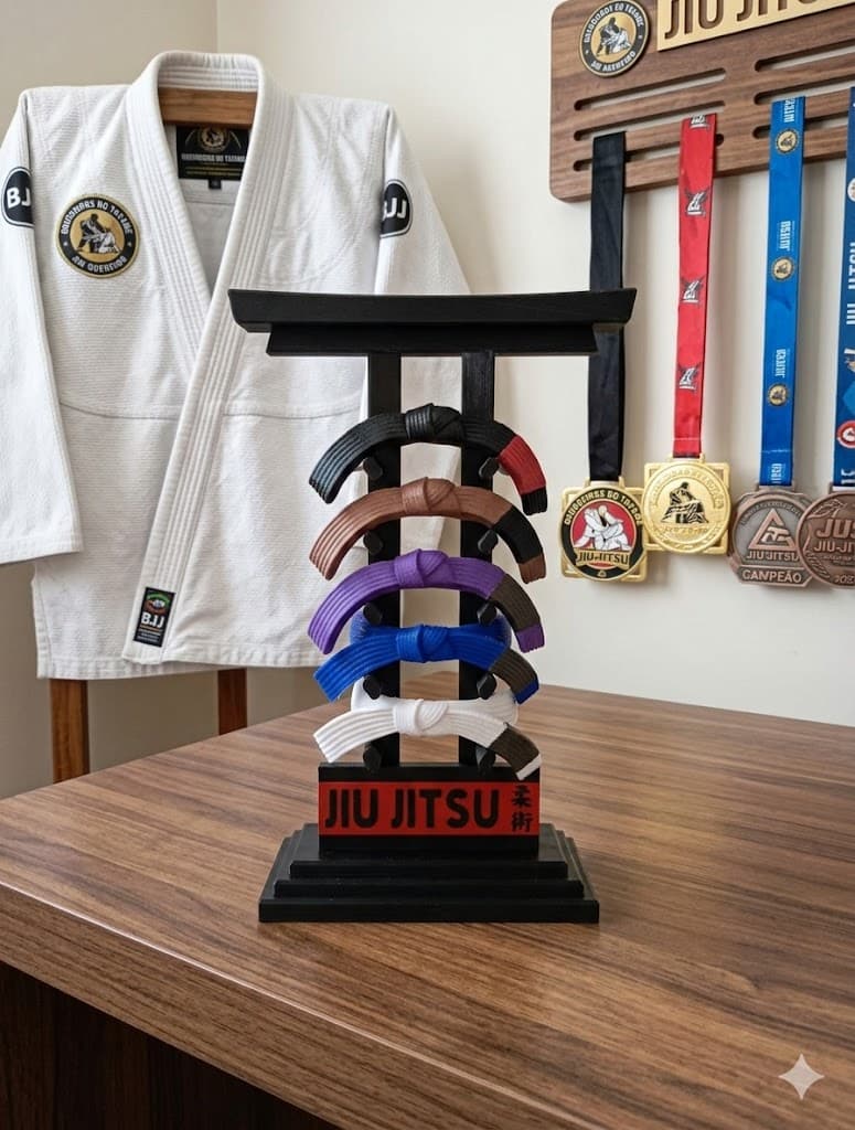 Trofeu Rack de Faixas Jiu-Jitsu! - Foto 1