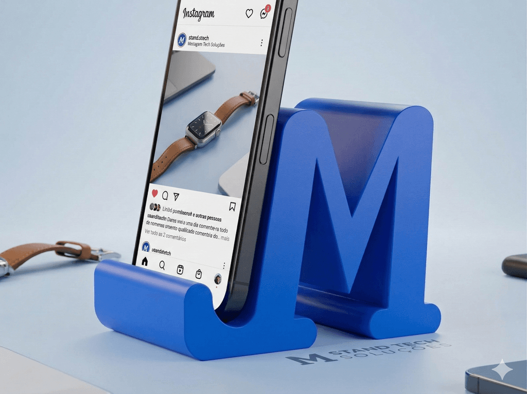 Suporte para celular "Formato de Letra" - Foto 1