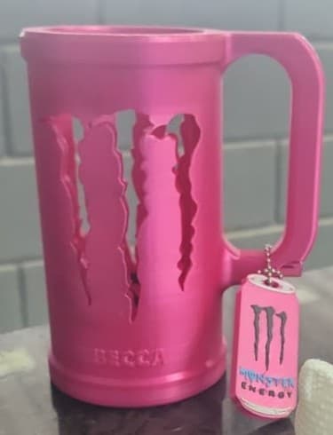 Kit Porta Lata Monster + Chaveiro Abridor + Tampa - Foto 1