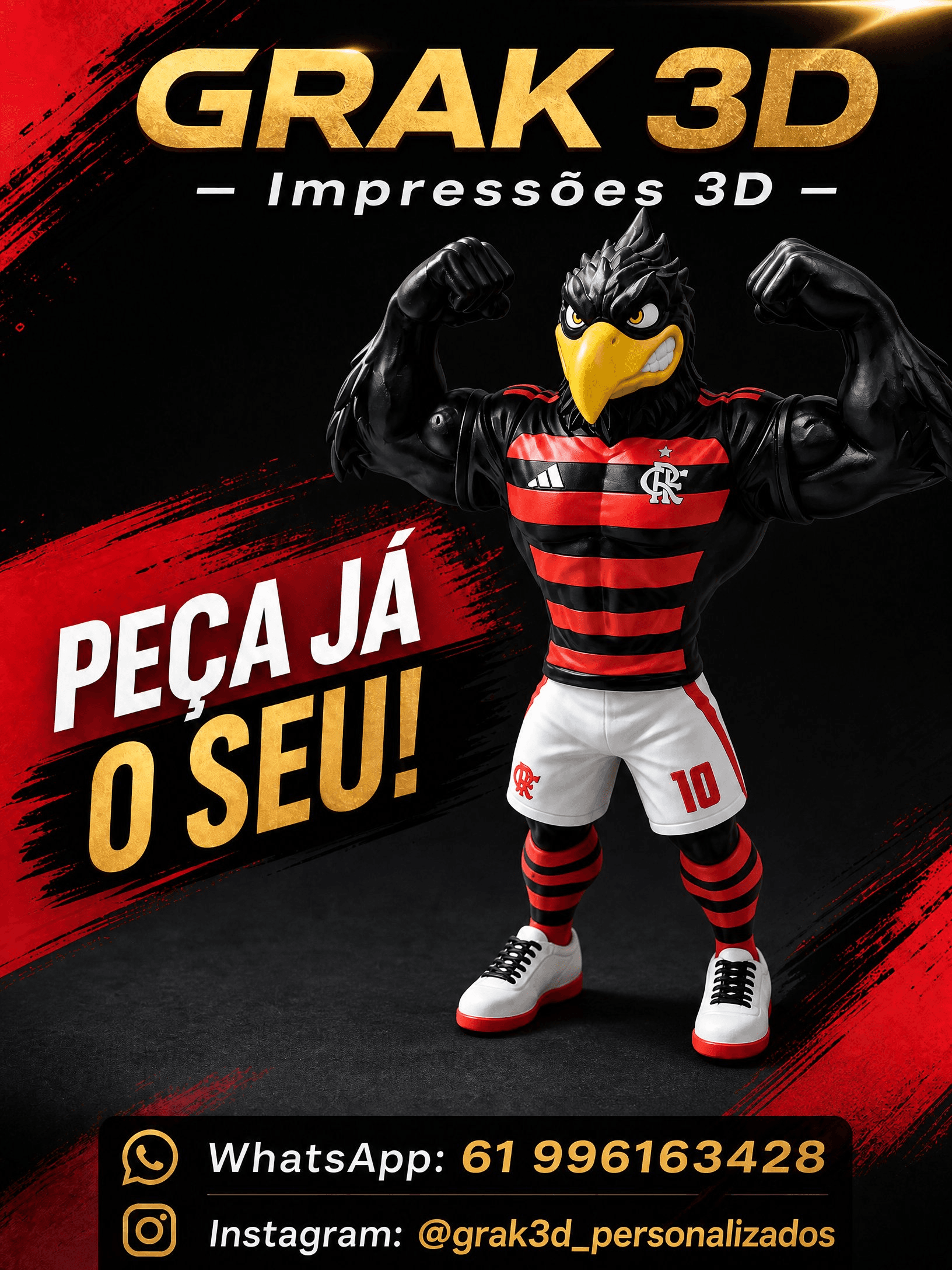 Urubu musculoso do Flamengo