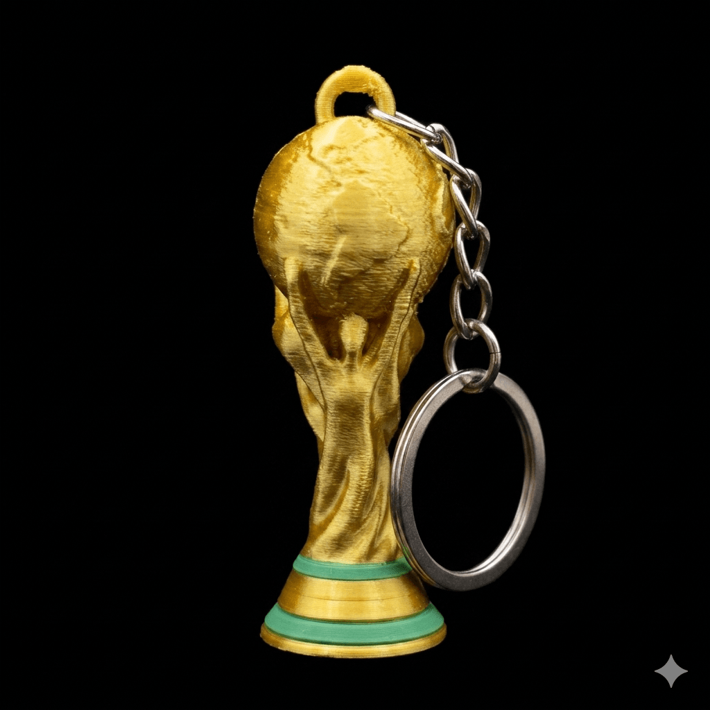 Chaveiro Taça Copa Do Mundo Dourado Futebol Presente 2026
