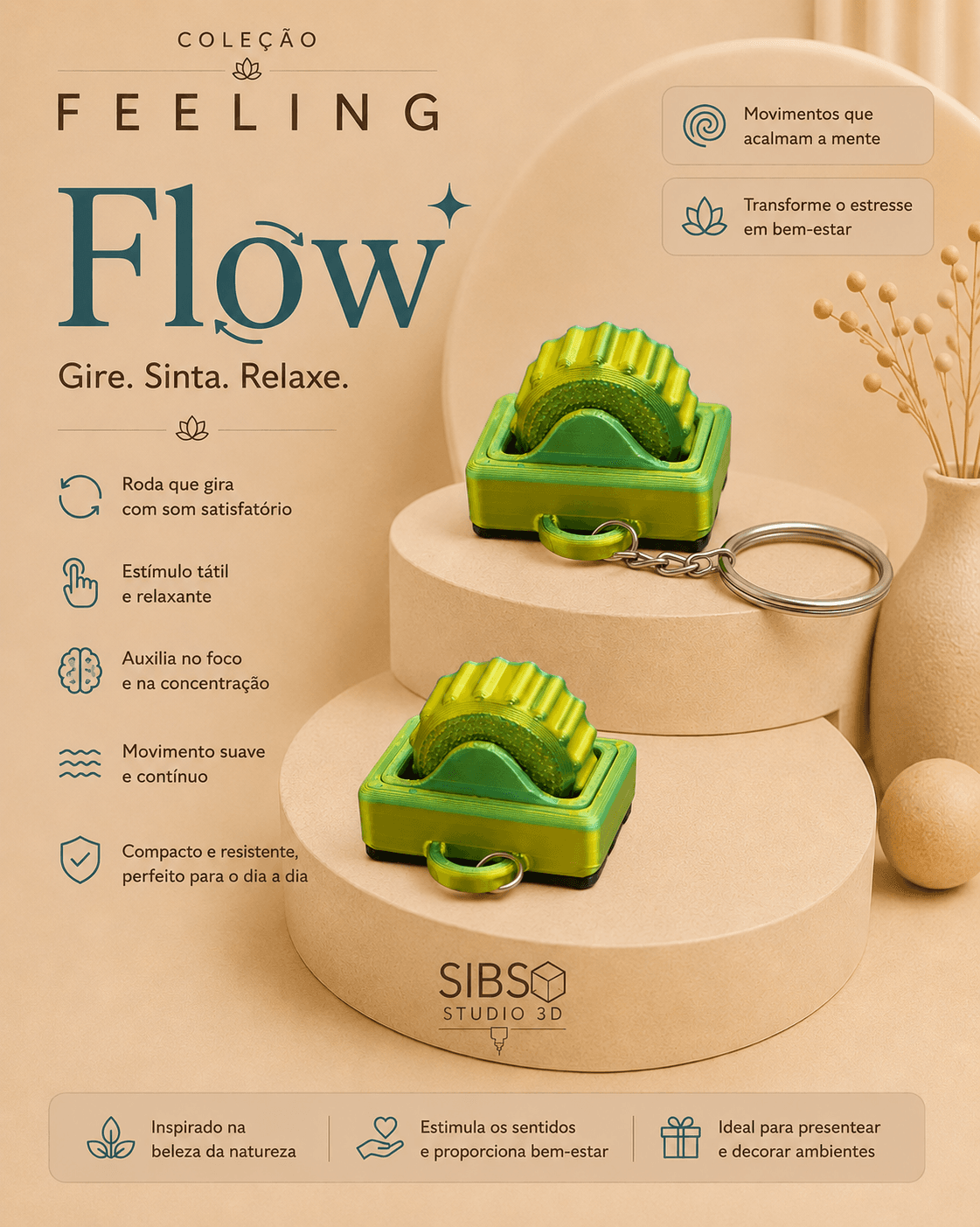 Flow | Som satisfatório, movimento suave e contínuo