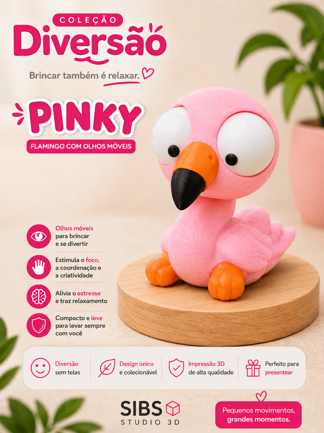 Pinky | Um companheiro cheio de personalidade que prova que brincar também é relaxar