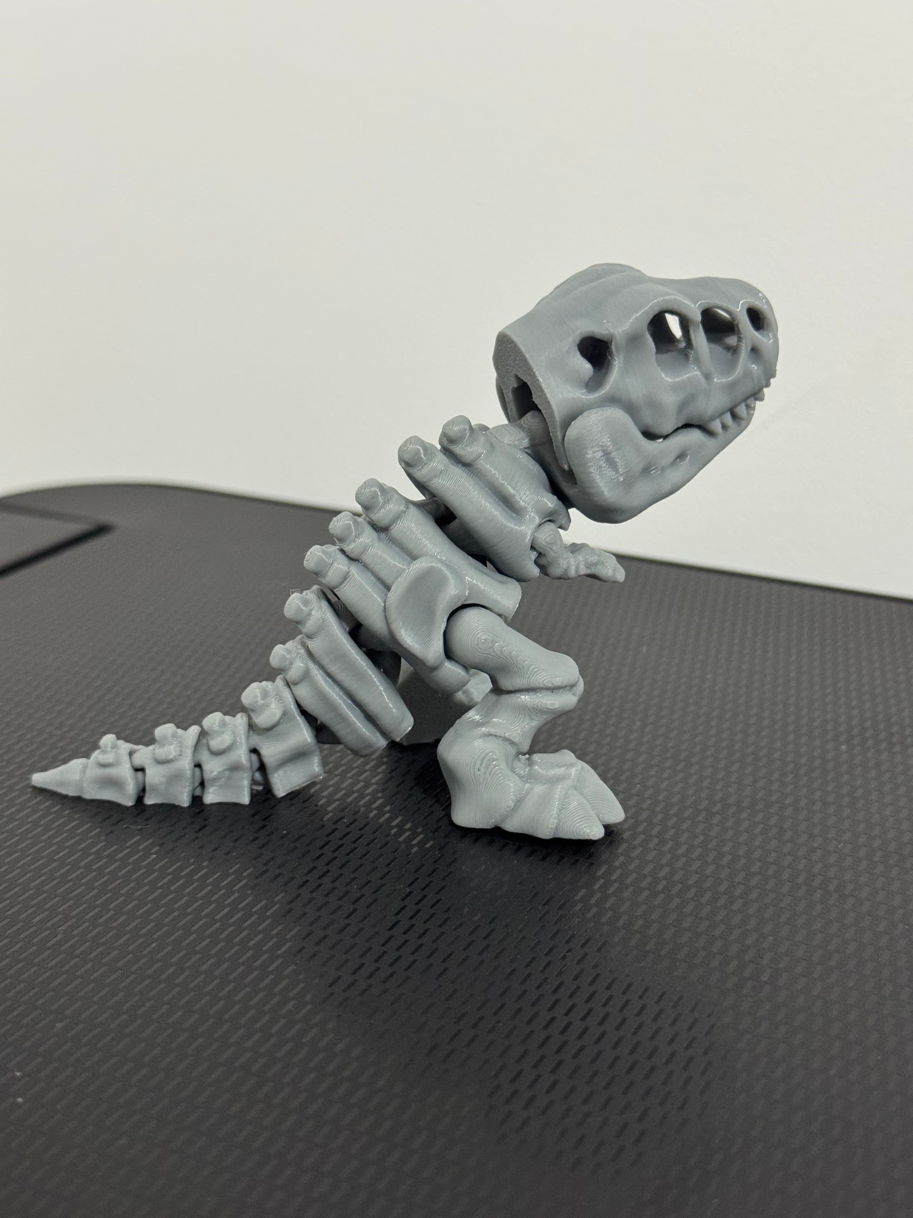 Skeleton T-Rex Cinza 12cm Cinza Escuro