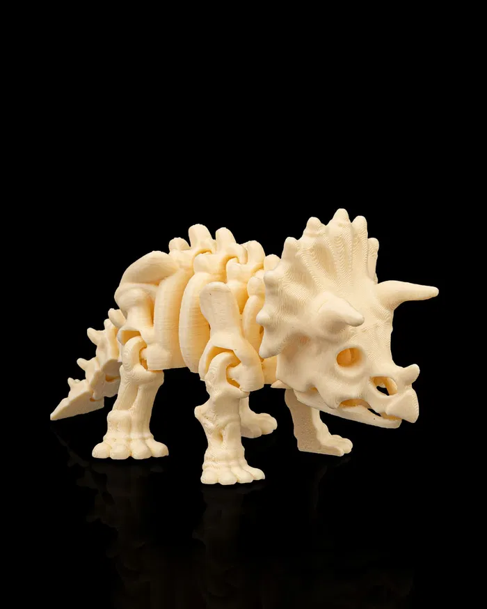 Skeleton Triceratops 12cm Branco