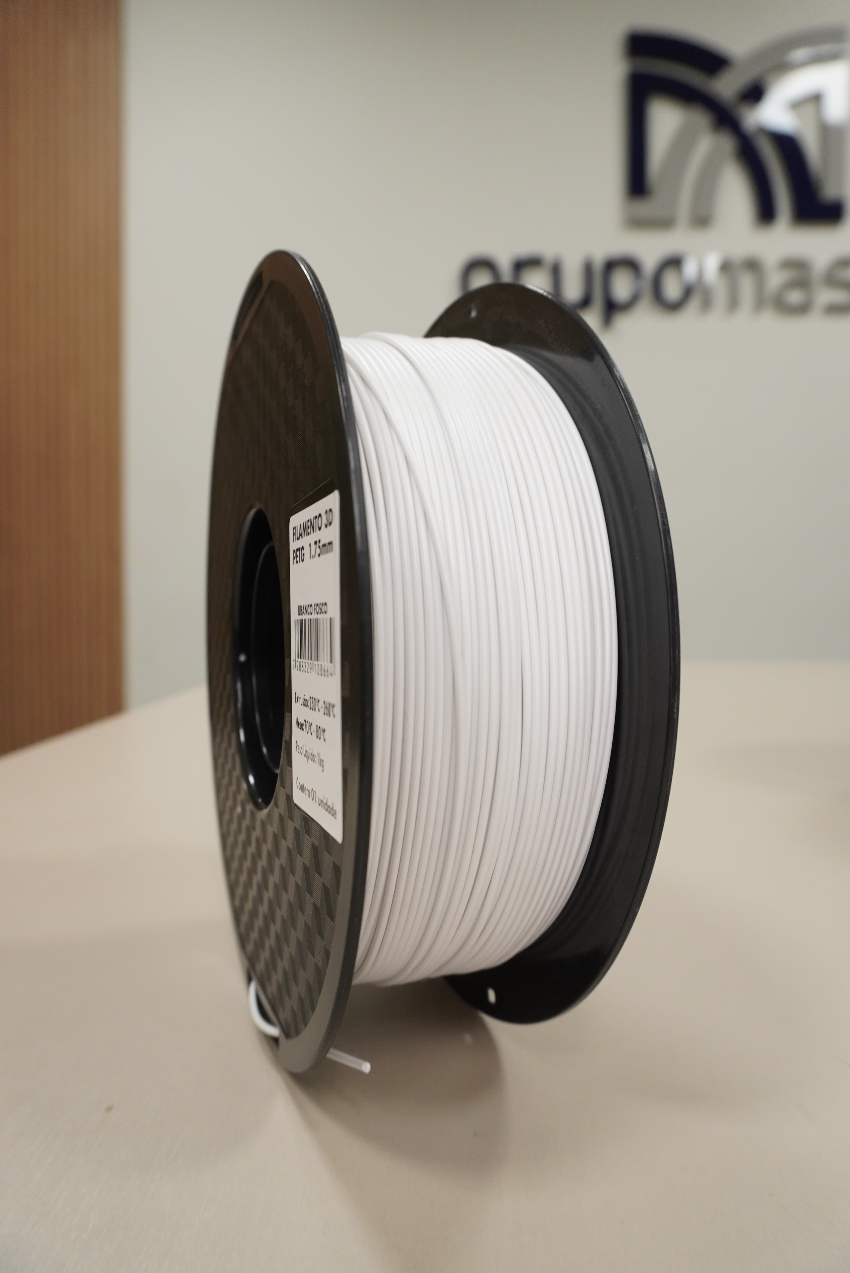 Filamento PETG Branco 1kg Masterprint Para Impressora 3d 1.75mm
