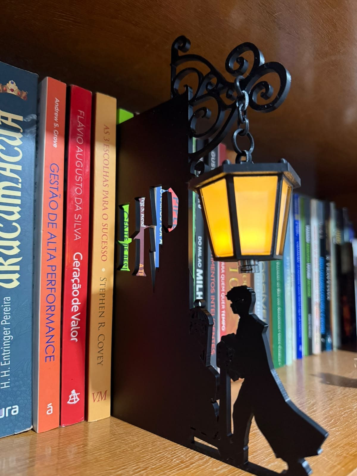 LUMINÁRIA DECORATIVA ESTANTE DE LIVROS - HARRY POTTER