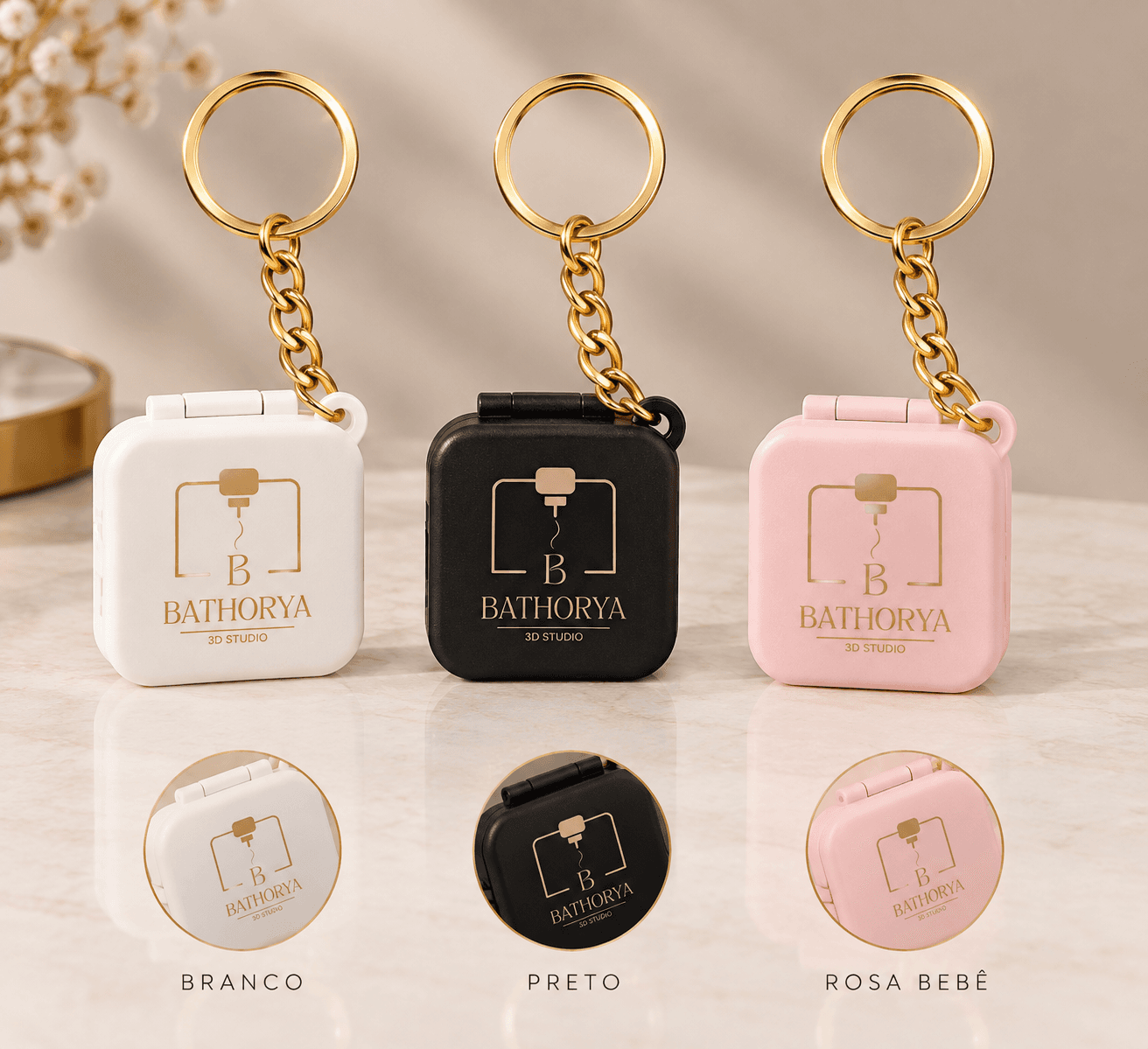 Chaveiro Porta Joias Personalizado 💍✨