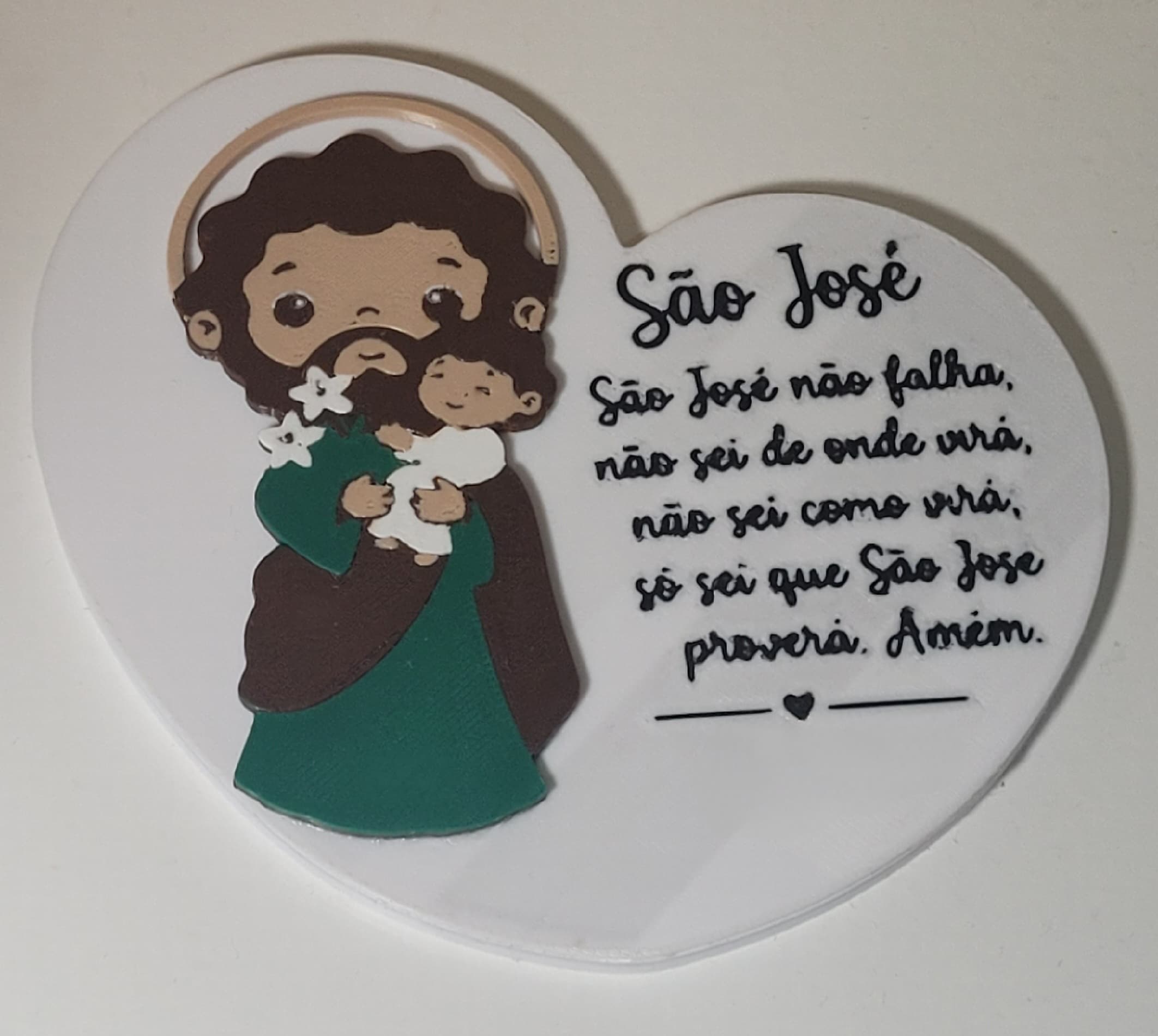 PLACA DECORAÇÃO SÃO JOSE - IMÃ