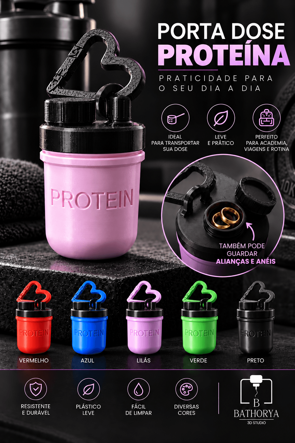 Porta Dose de ProteĂna đď¸ââď¸đ¤