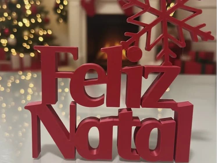 Letreiro Feliz Natal 10cm