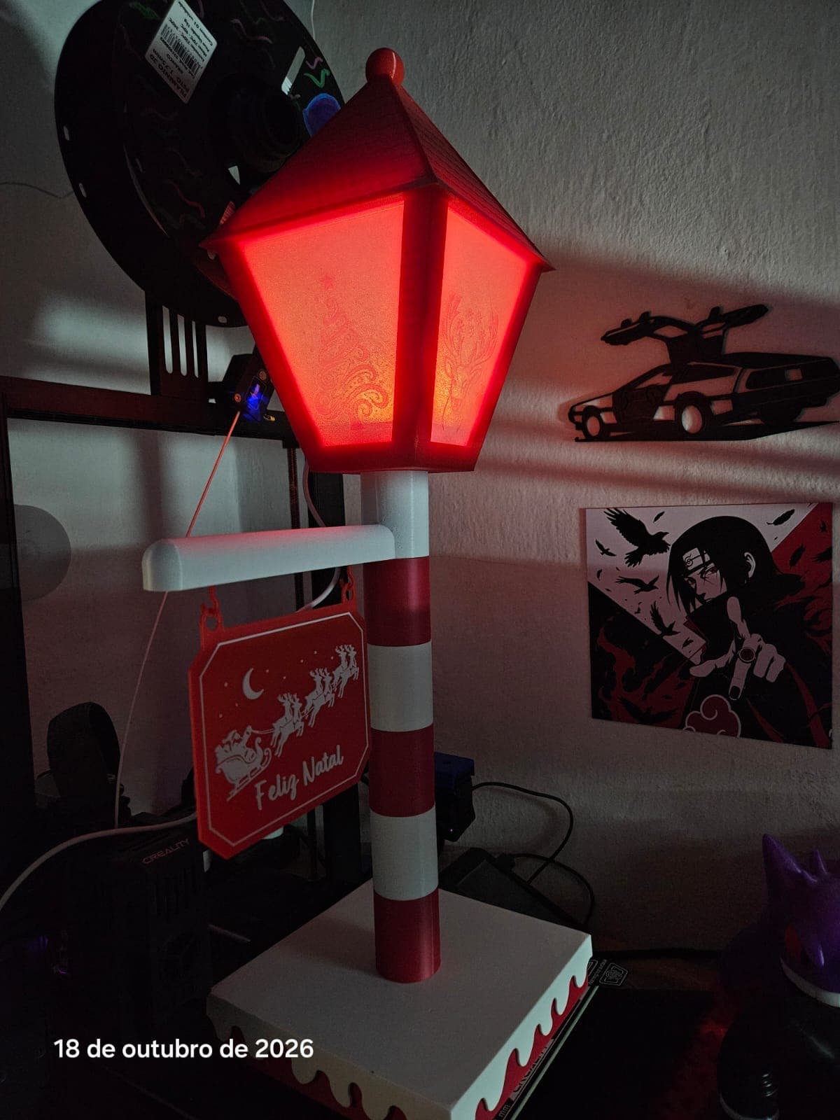 POSTE NATALINO ILUMINADO