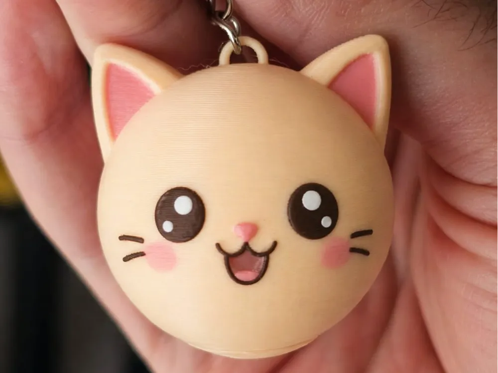 chaveiro cabeça de gato